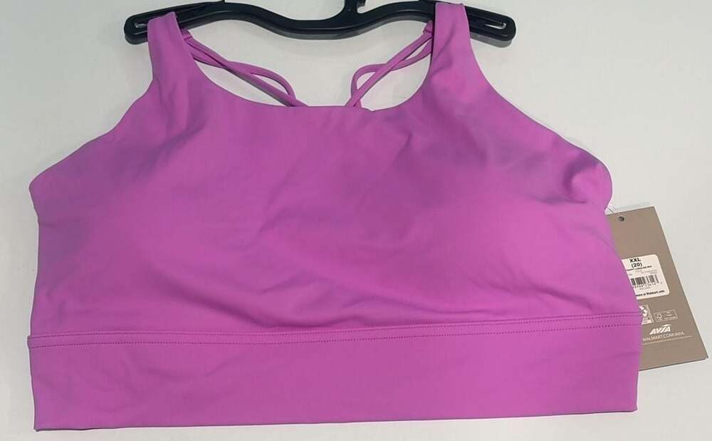 Avia Women's Strappy Longline Sports Bra in Fuchsia